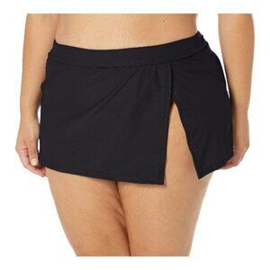 Women's Catalina Black Standard Skirted Bikini Bottom Swimsuit Large NWT #1860